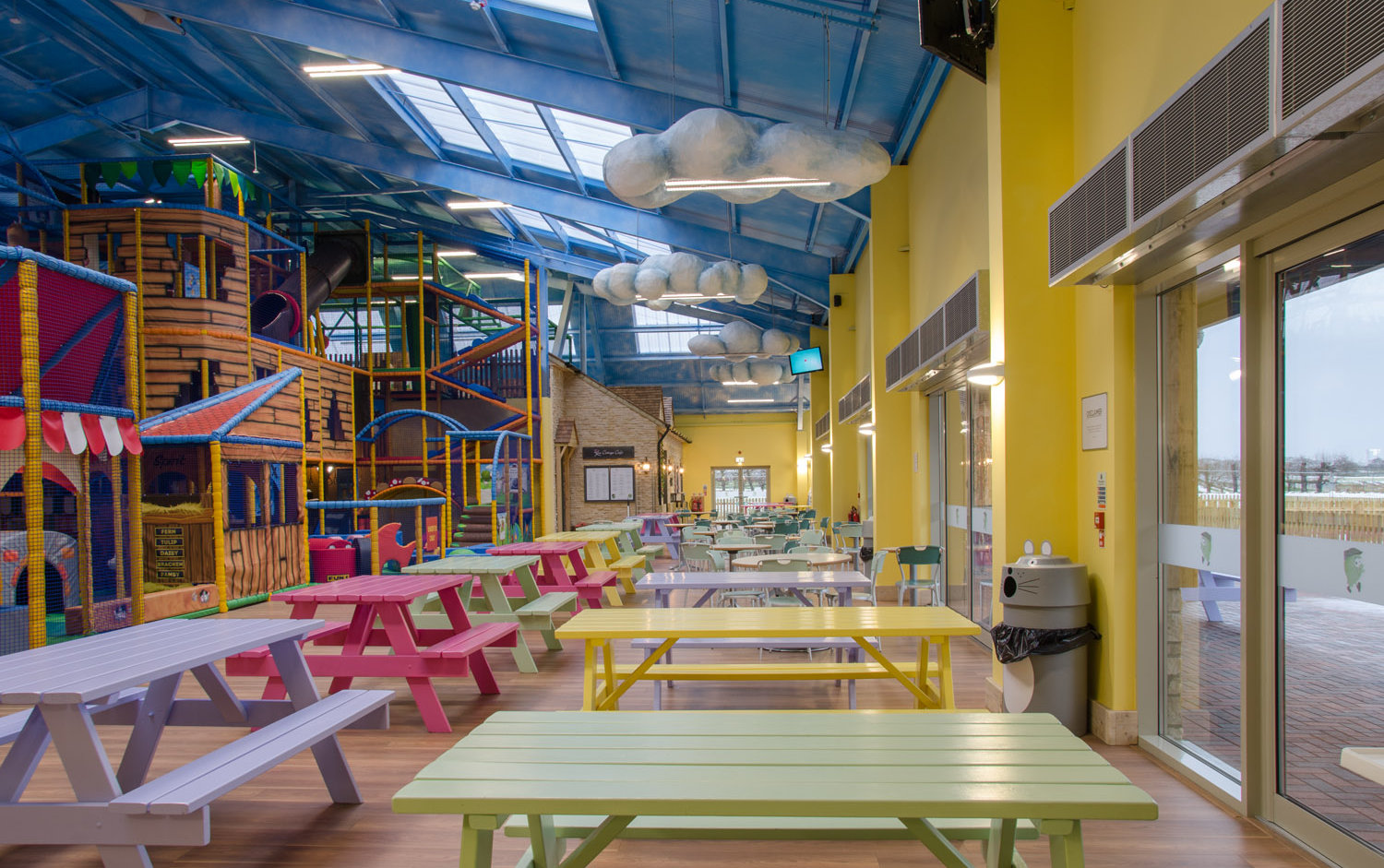 Lighting for an indoor children's play area